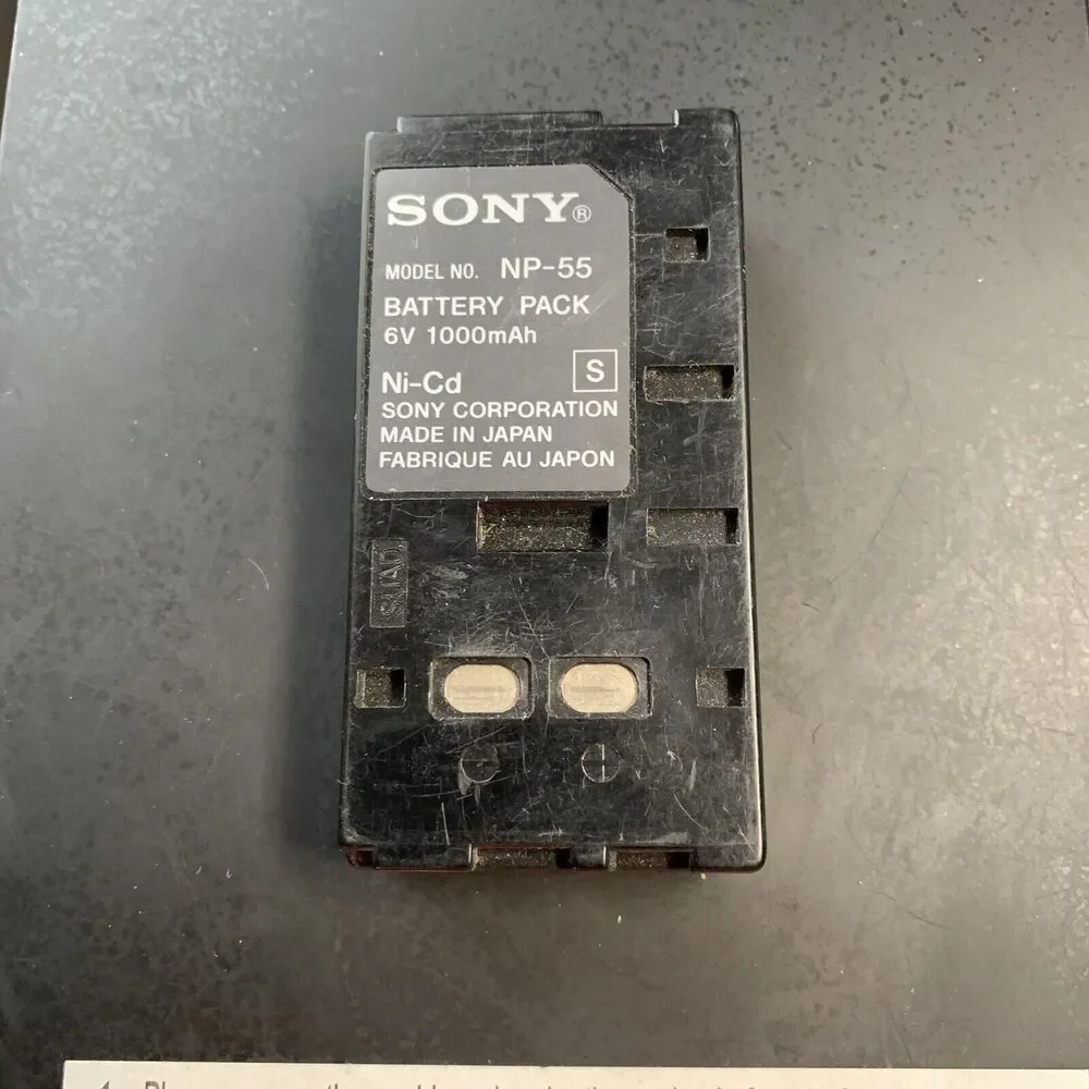 OEM Sony NP-55 Battery Pack Ni-Cd 6V 1000mAh